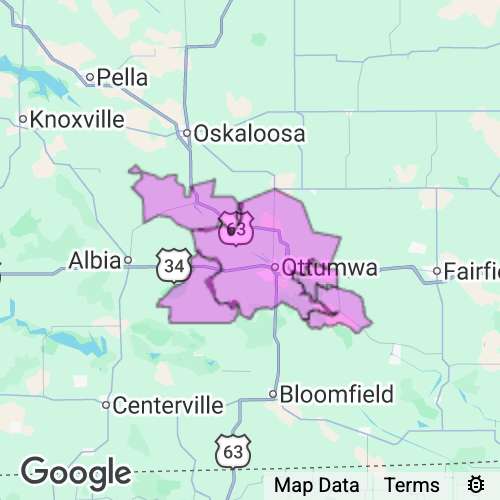 Wapello County Iowa real estate agent mailing area
