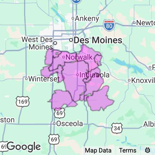 Warren County Iowa real estate agent mailing area
