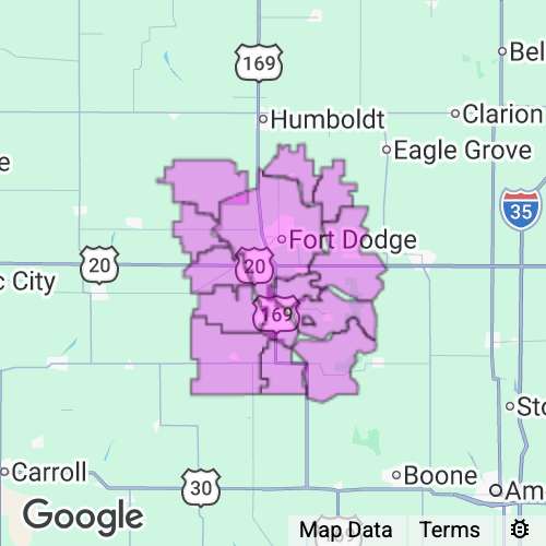 Webster County Iowa real estate agent mailing area