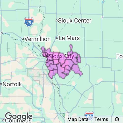 Woodbury County Iowa real estate agent mailing area