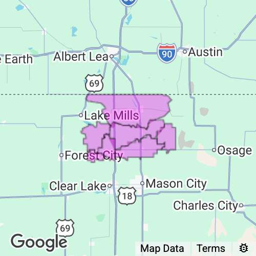 Worth County Iowa real estate agent mailing area