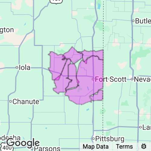 Bourbon County Kansas real estate agent mailing area