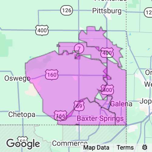 Cherokee County Kansas real estate agent mailing area