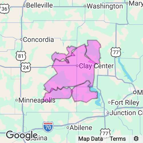 Clay County Kansas real estate agent mailing area