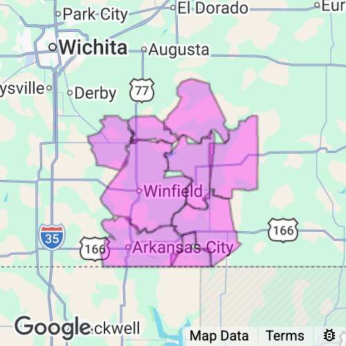 Cowley County Kansas real estate agent mailing area