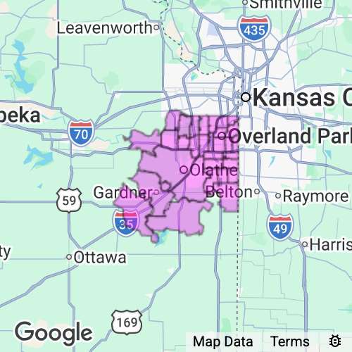 Johnson County Kansas real estate agent mailing area