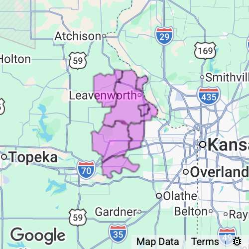 Leavenworth County Kansas real estate agent mailing area