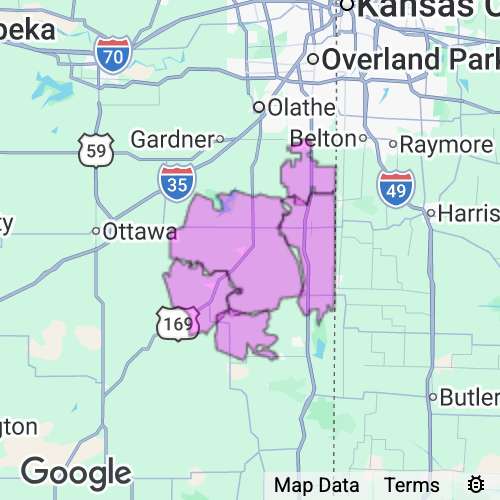 Miami County Kansas real estate agent mailing area