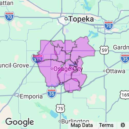 Osage County Kansas real estate agent mailing area