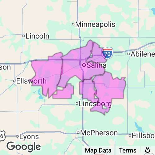 Saline County Kansas real estate agent mailing area