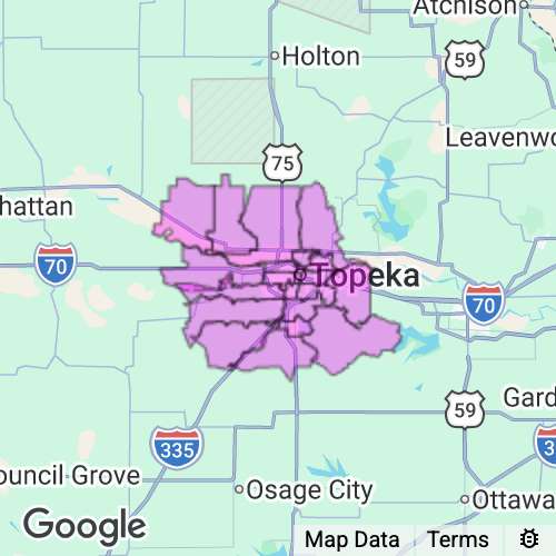 Shawnee County Kansas real estate agent mailing area