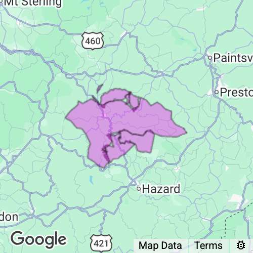 Breathitt County Kentucky real estate agent mailing area