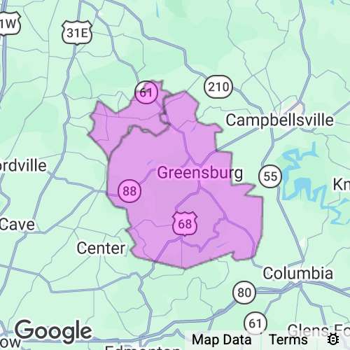 Green County Kentucky real estate agent mailing area