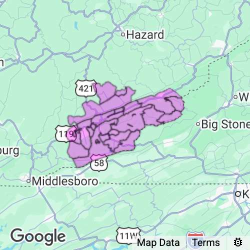 Harlan County Kentucky real estate agent mailing area