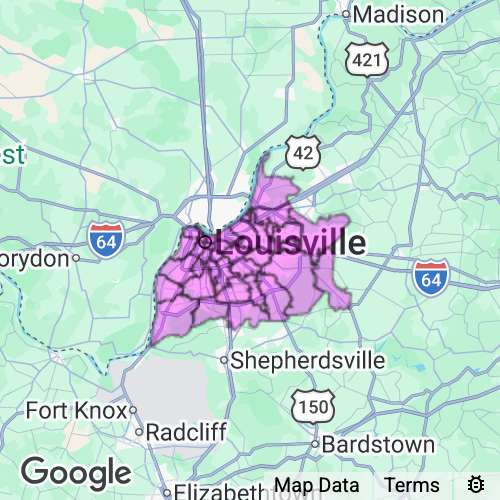 Jefferson County Kentucky real estate agent mailing area