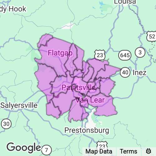 Johnson County Kentucky real estate agent mailing area