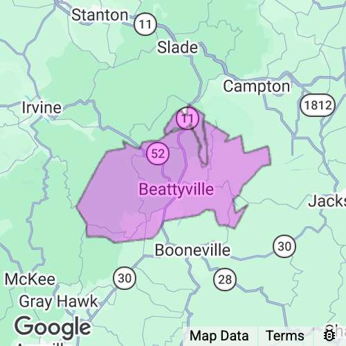 Lee County Kentucky real estate agent mailing area