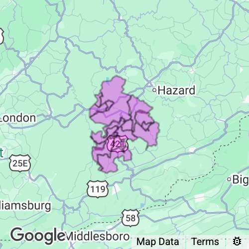 Leslie County Kentucky real estate agent mailing area