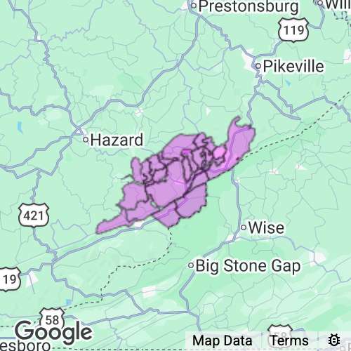 Letcher County Kentucky real estate agent mailing area