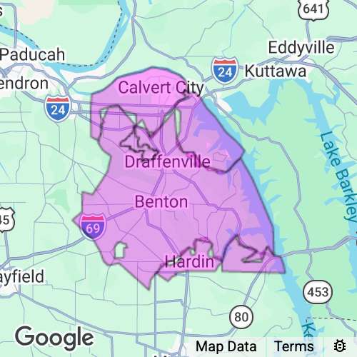 Marshall County Kentucky real estate agent mailing area