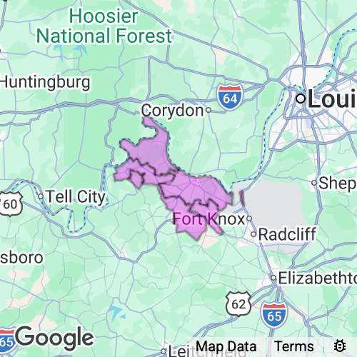 Meade County Kentucky real estate agent mailing area
