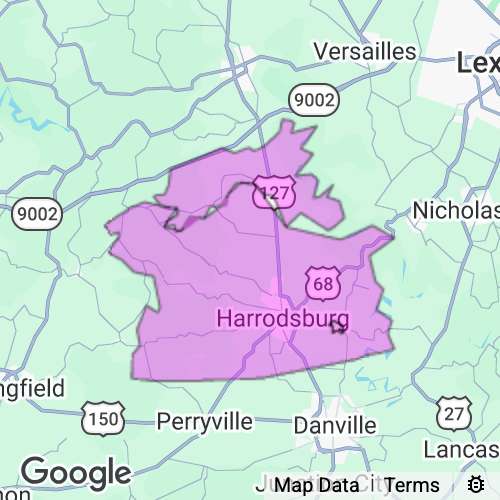 Mercer County Kentucky real estate agent mailing area