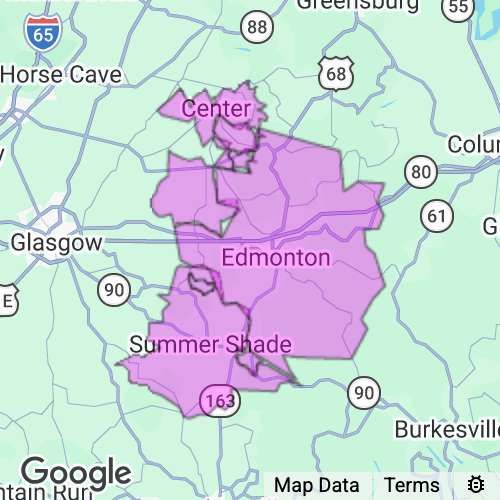 Metcalfe County Kentucky real estate agent mailing area