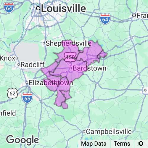 Nelson County Kentucky real estate agent mailing area