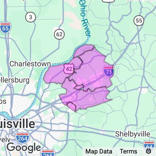 Oldham County Kentucky real estate agent mailing area