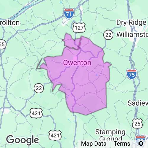 Owen County Kentucky real estate agent mailing area