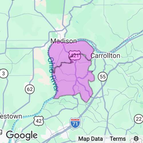 Trimble County Kentucky real estate agent mailing area