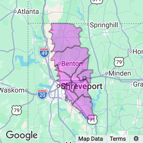 Bossier County Louisiana real estate agent mailing area