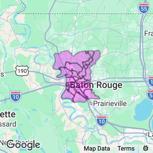 East Baton Rouge County Louisiana real estate agent mailing area