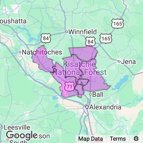 Grant County Louisiana real estate agent mailing area
