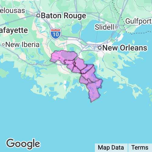 Lafourche County Louisiana real estate agent mailing area