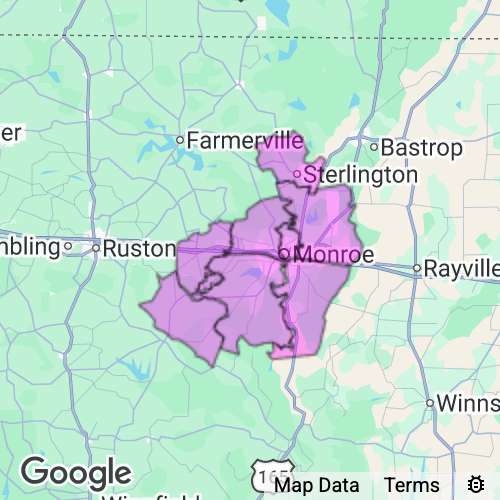 Ouachita County Louisiana real estate agent mailing area