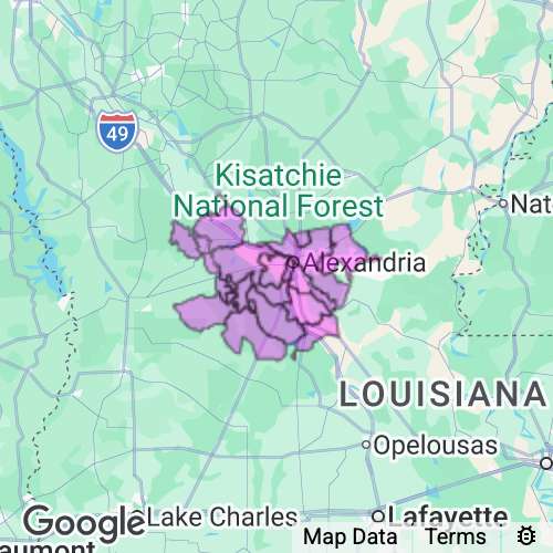 Rapides County Louisiana real estate agent mailing area