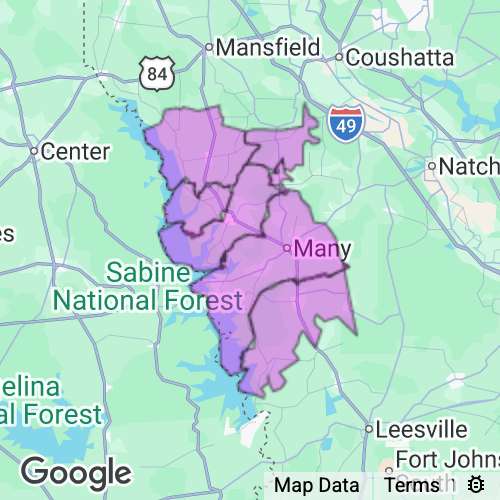 Sabine County Louisiana real estate agent mailing area