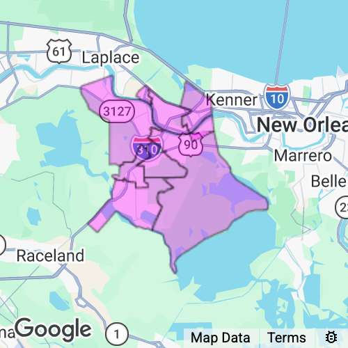Saint Charles County Louisiana real estate agent mailing area