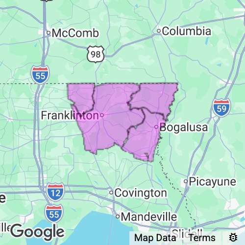 Washington County Louisiana real estate agent mailing area