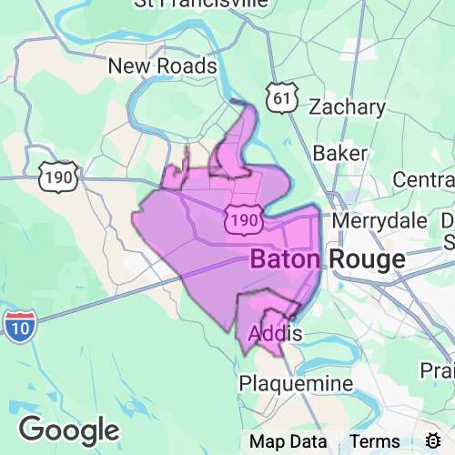 West Baton Rouge County Louisiana real estate agent mailing area