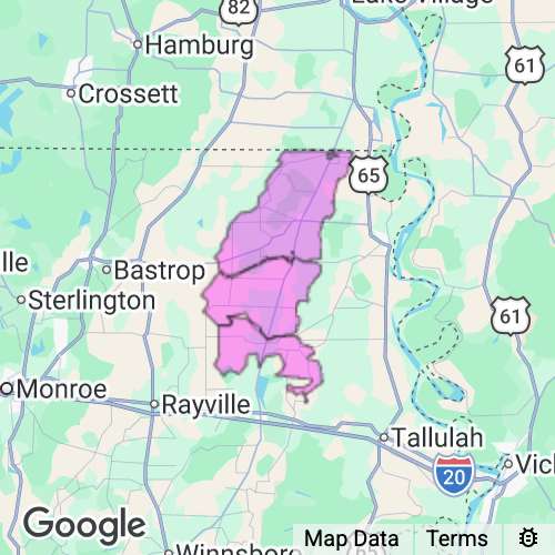West Carroll County Louisiana real estate agent mailing area
