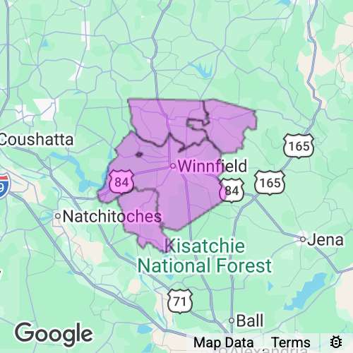 Winn County Louisiana real estate agent mailing area