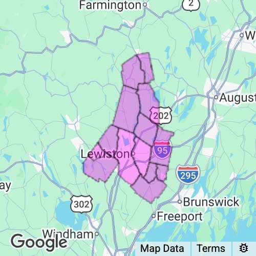 Androscoggin County Maine real estate agent mailing area