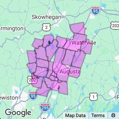 Kennebec County Maine real estate agent mailing area