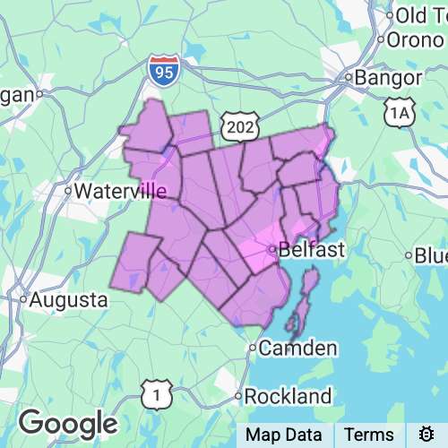 Waldo County Maine real estate agent mailing area