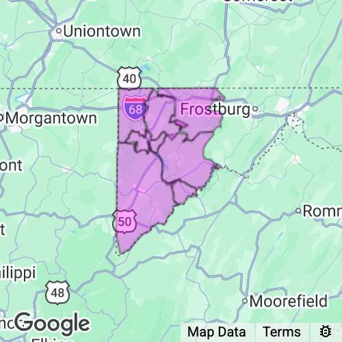 Garrett County Maryland real estate agent mailing area
