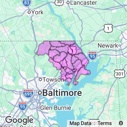 Harford County Maryland real estate agent mailing area