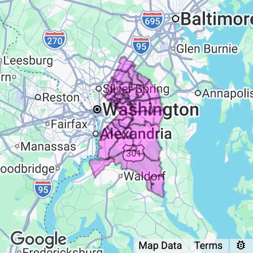 Prince Georges County Maryland real estate agent mailing area