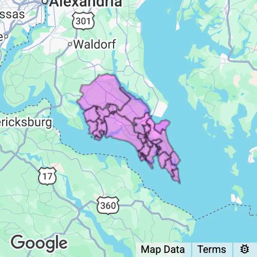 Saint Marys County Maryland real estate agent mailing area